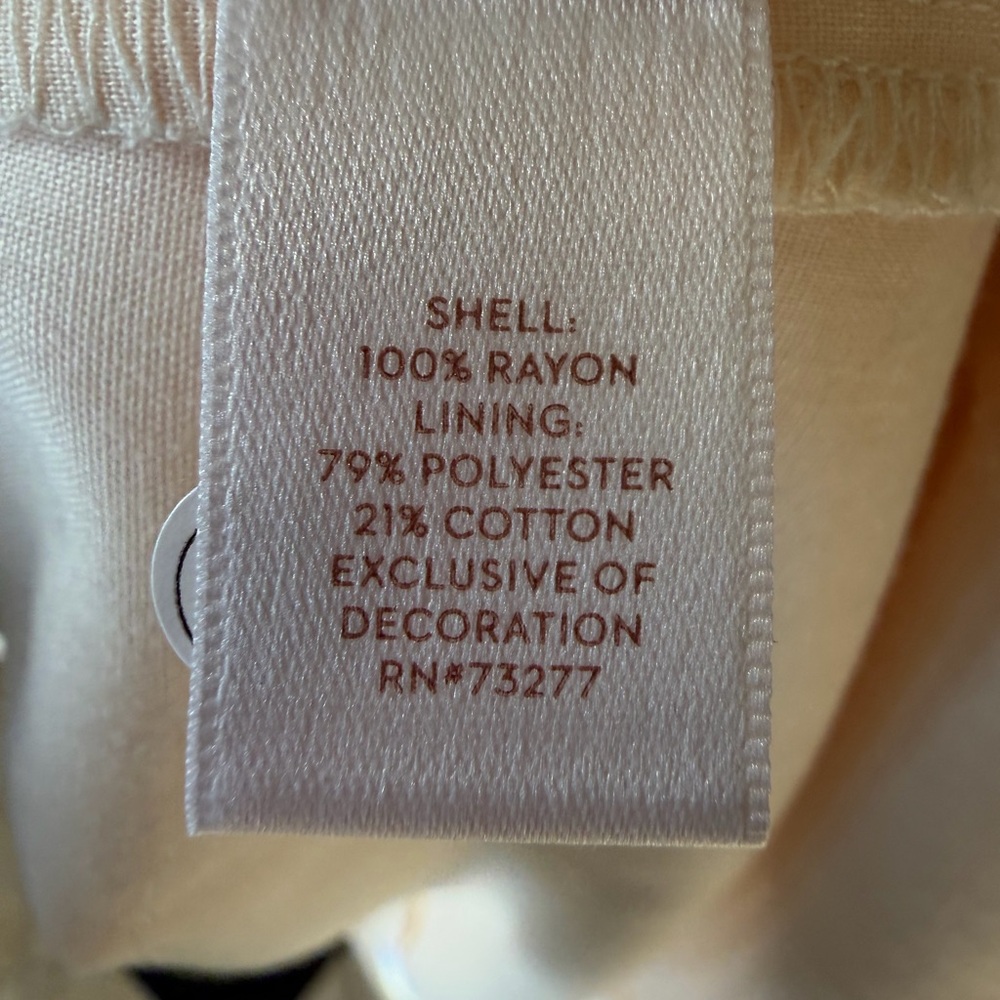 LC Lauren Conrad XXL Boho Cottagecore Tiered Maxi Dress Cream Ruched Strap Dress - Picture 3 of 6